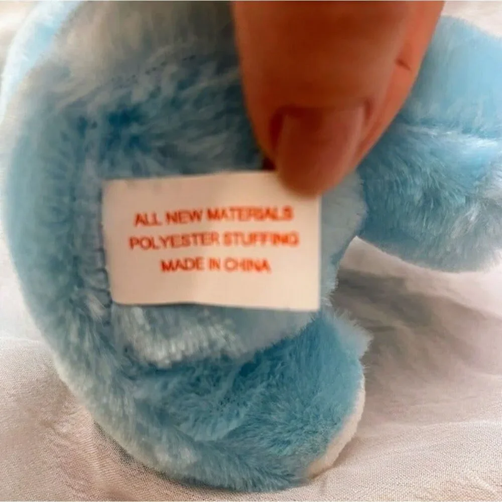 6" Baby Blue Plush Teddy Bear by Great Toys Inc. Stuffed Animal Toy Gift NWT - Picture 4 of 4